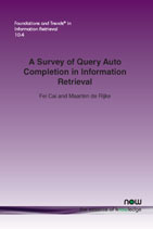 A Survey of Query Auto Completion in Information Retrieval