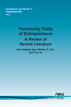 Personality Traits of Entrepreneurs: A Review of Recent Literature