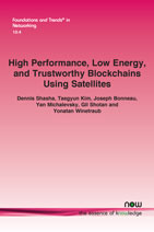 High Performance, Low Energy, and Trustworthy Blockchains Using Satellites