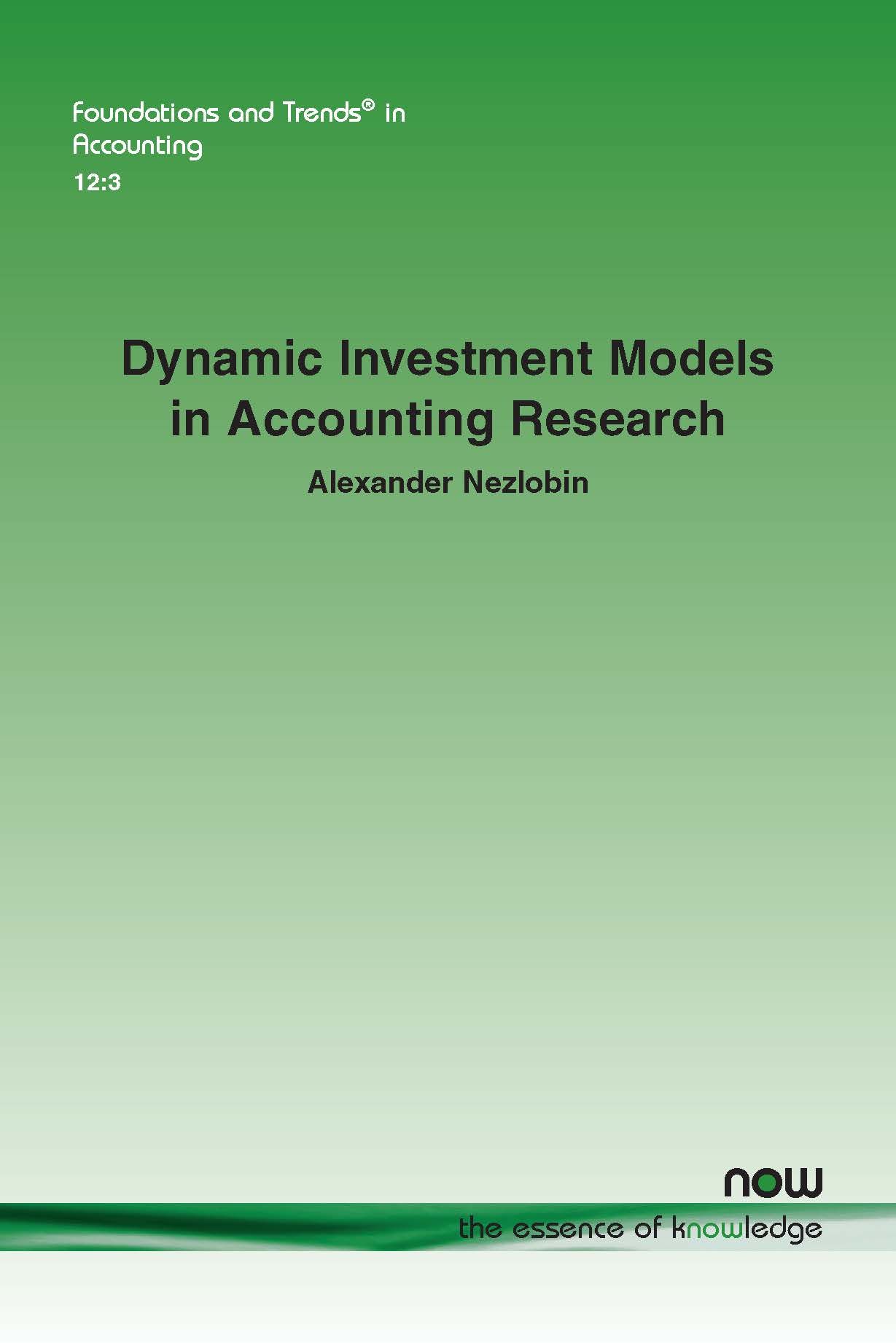 Dynamic Investment Models in Accounting Research